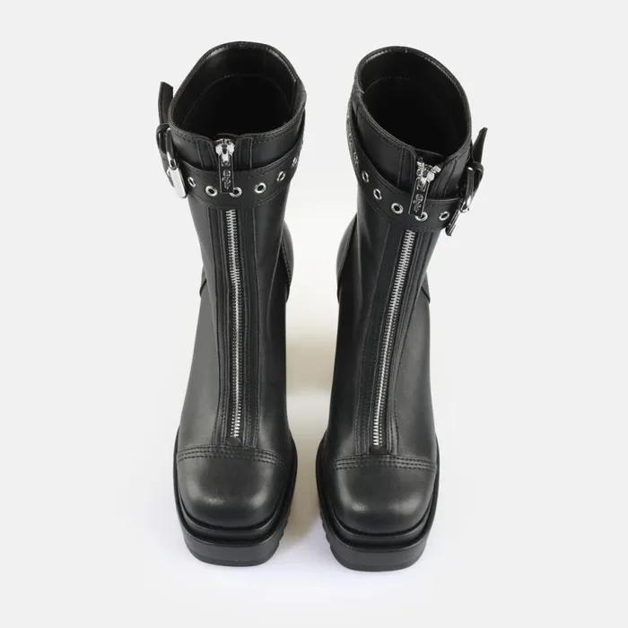 Shop Boots and AnkleBoots BUFFALO May W Zip Boot Black
