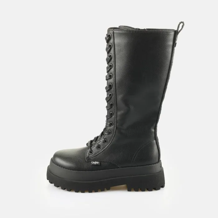 Shop Boots and AnkleBoots BUFFALO Pluto Lace Up Hi Black