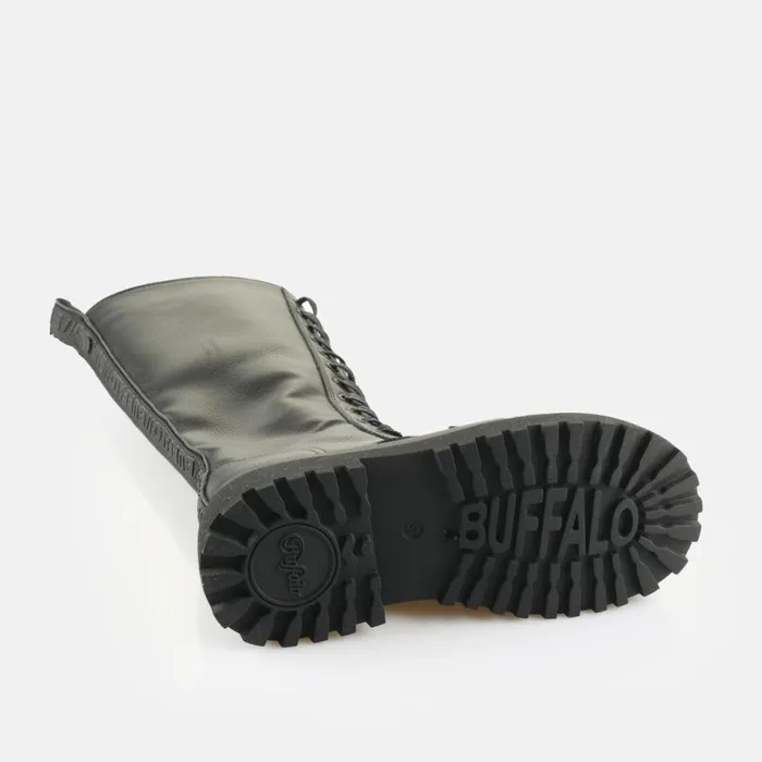 Shop Boots and AnkleBoots BUFFALO Pluto Lace Up Hi Black