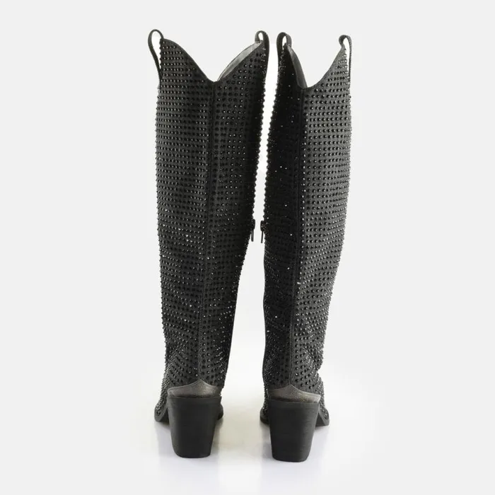 Shop Boots and AnkleBoots BUFFALO West Boot Hi Glam Black