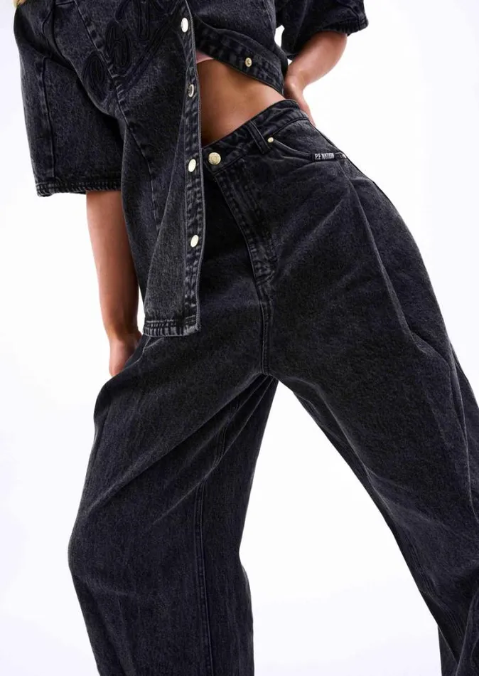 Shop CENTRELINE DENIM JEAN IN BLACK PE Nation Pants