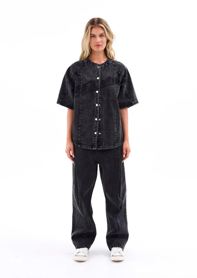 Shop CENTRELINE DENIM JEAN IN BLACK PE Nation Pants