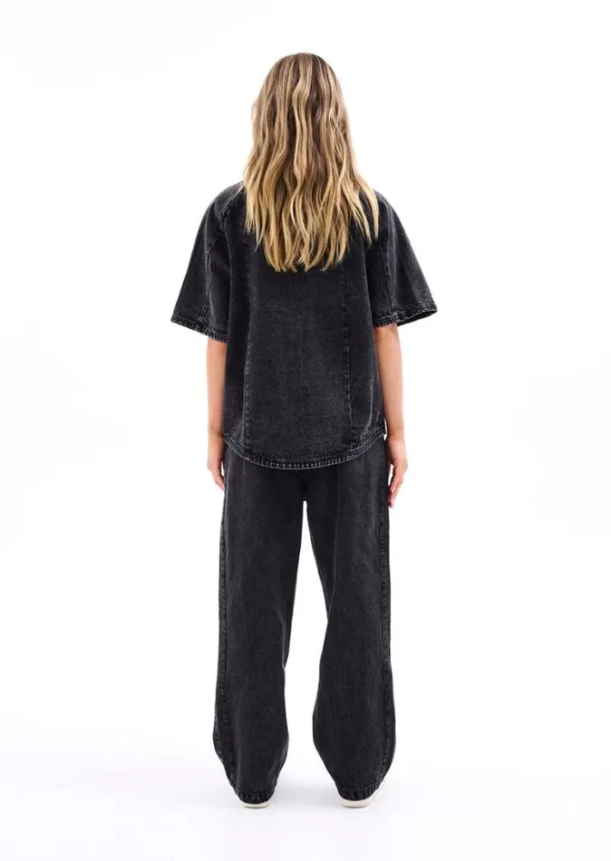 Shop CENTRELINE DENIM JEAN IN BLACK PE Nation Pants