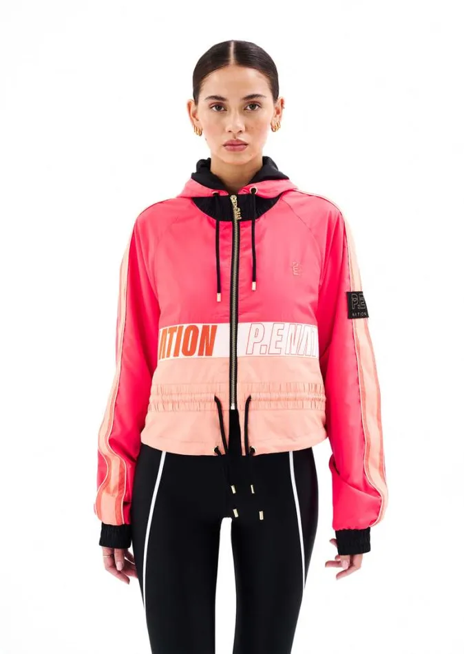 Shop CROPPED MAN DOWN JACKET IN DIVA PINK PE Nation Jackets