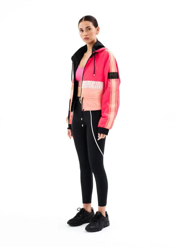 Shop CROPPED MAN DOWN JACKET IN DIVA PINK PE Nation Jackets