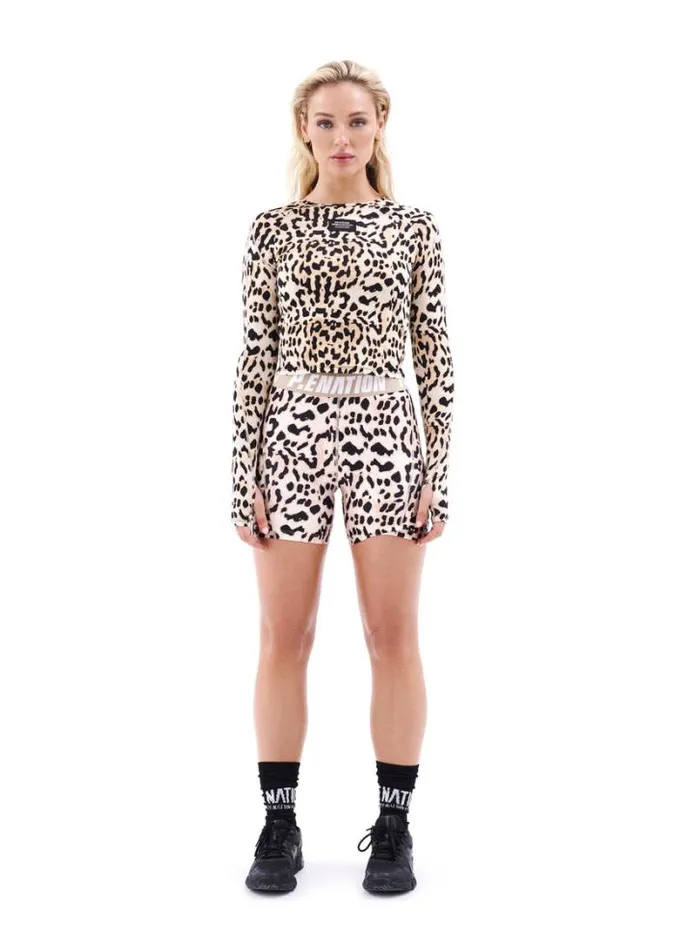 Shop DEL MAR LS TOP IN LEOPARD PRINT PE Nation Long Sleeve Tops