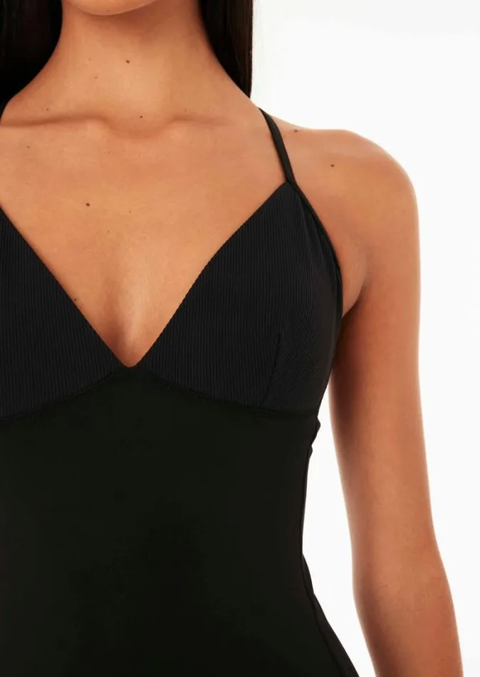 Shop FREESTYLE BODYSUIT IN BLACK PE Nation Dresses and Bodysuits