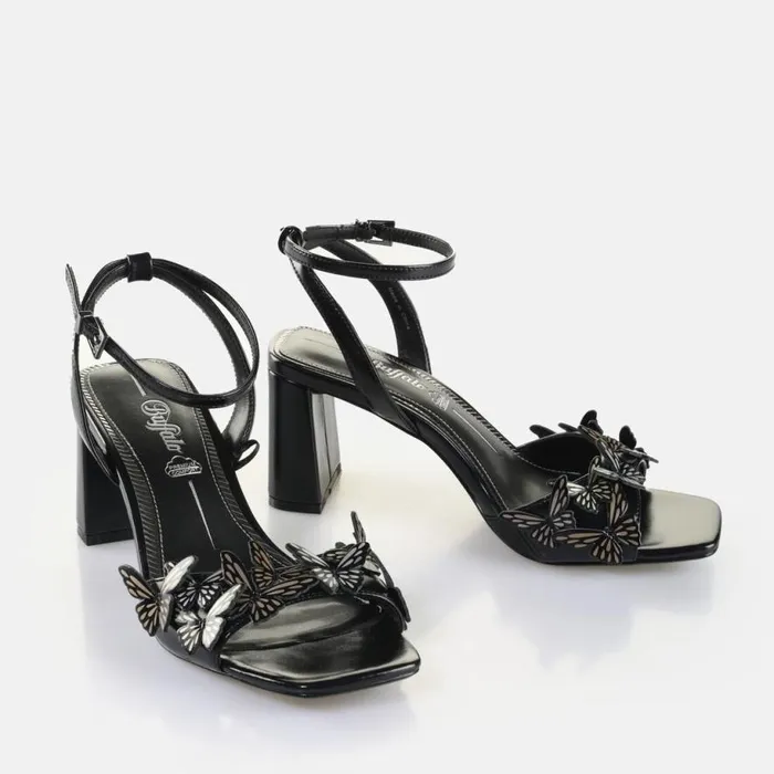 Shop Heels BUFFALO April Butterfly Black