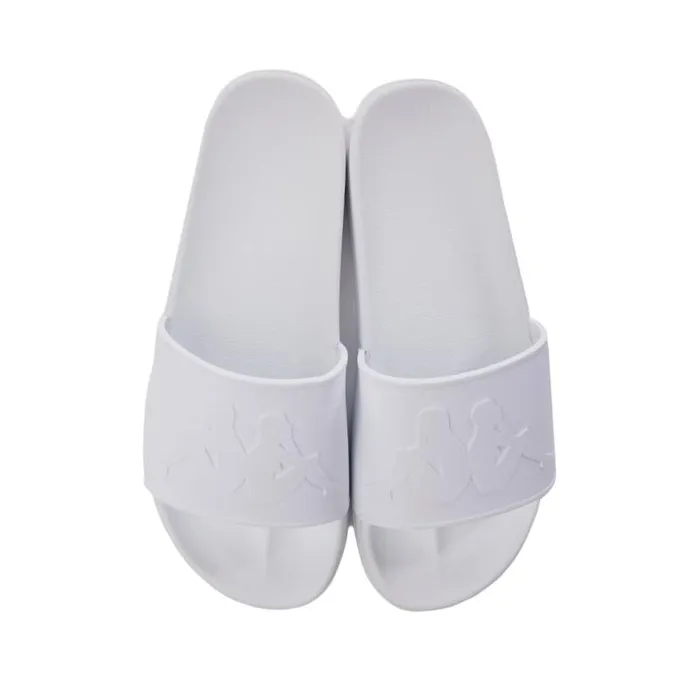 Shop Kappa Footwear Authentic Caius 2 Slides White