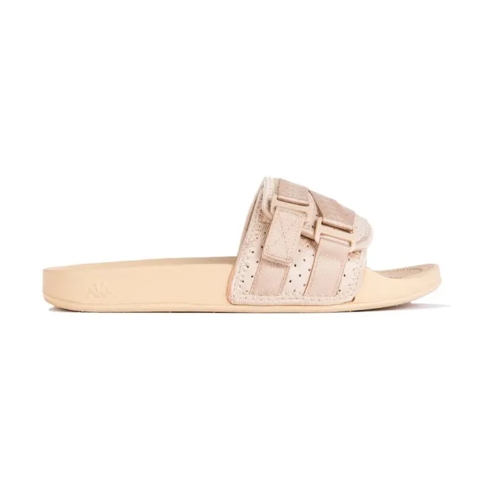 Shop Kappa Footwear Authentic Luria 1 Slides Tan