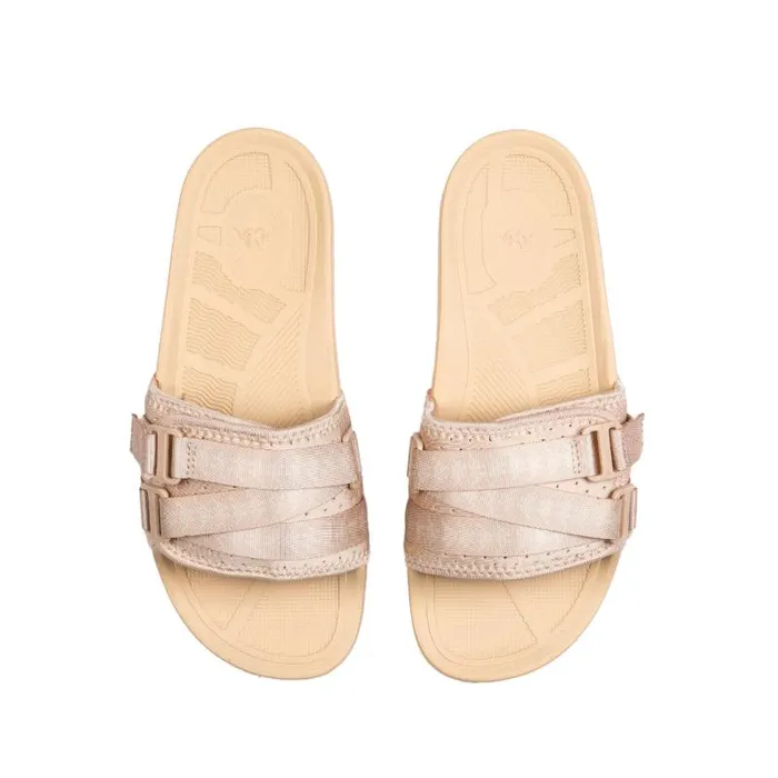 Shop Kappa Footwear Authentic Luria 1 Slides Tan