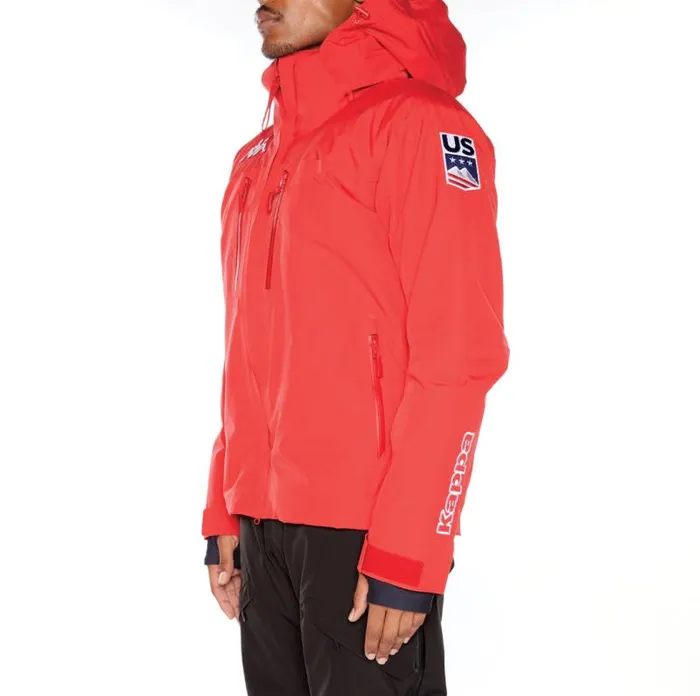 Shop Kappa Tops 6Cento 611P US Ski Jacket Red