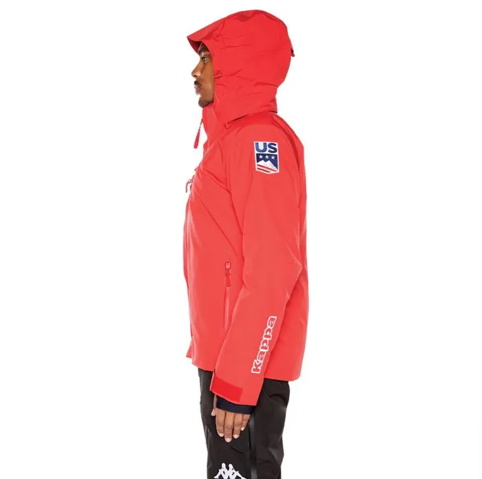 Shop Kappa Tops 6Cento 611P US Ski Jacket Red