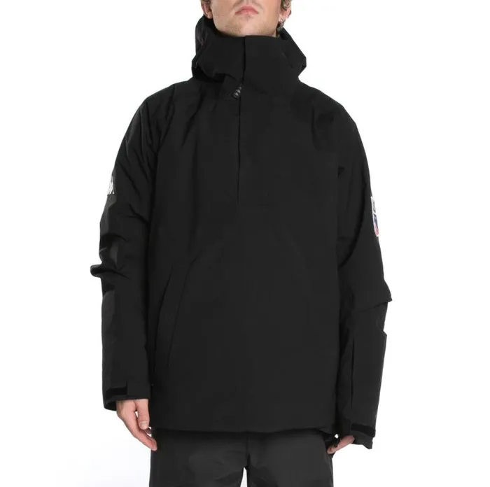 Shop Kappa Tops 6Cento 644S Anorak Jacket Black