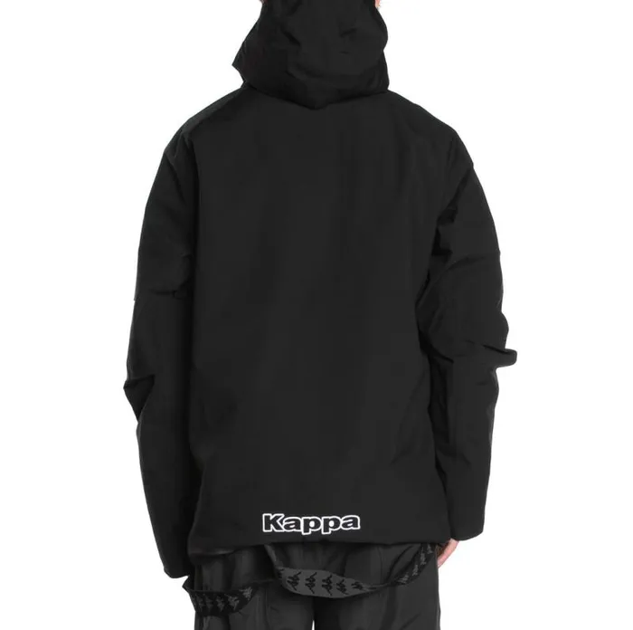 Shop Kappa Tops 6Cento 644S Anorak Jacket Black
