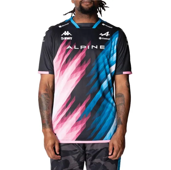 Shop Kappa Tops Kombat Gasly Alpine F1 Jersey Blue Dresden