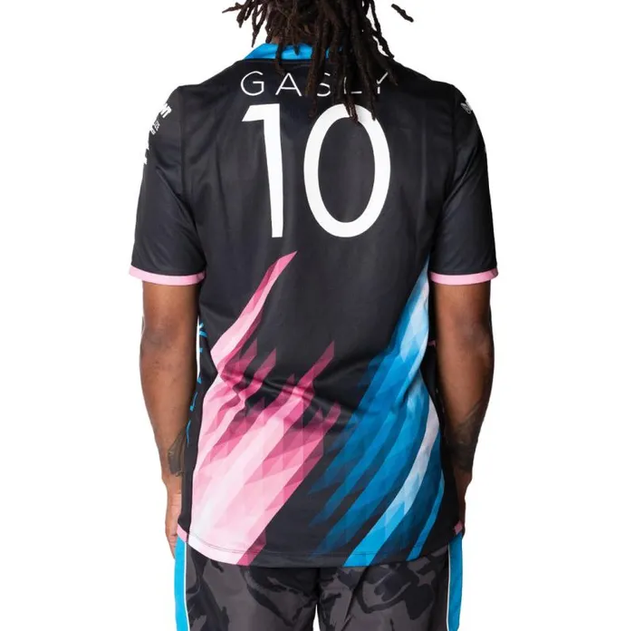 Shop Kappa Tops Kombat Gasly Alpine F1 Jersey Blue Dresden