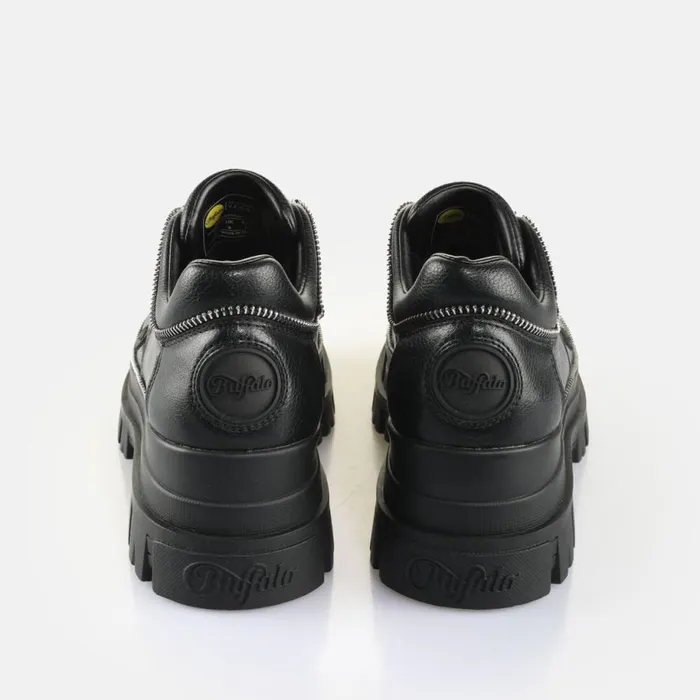 Shop Lace Up Shoes BUFFALO Aspha CLS Zip Black