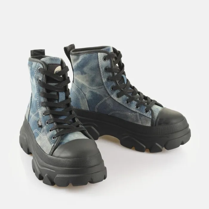 Shop Lace Up Shoes BUFFALO Cade Lace Up Hi Blue
