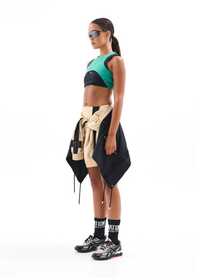 Shop MAN DOWN SKIRT IN BEIGE PE Nation Skirts