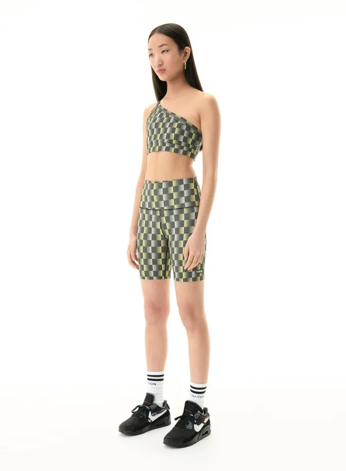 Shop MARK ONE PILATES SHORT IN CHECK PRINT PE Nation Shorts