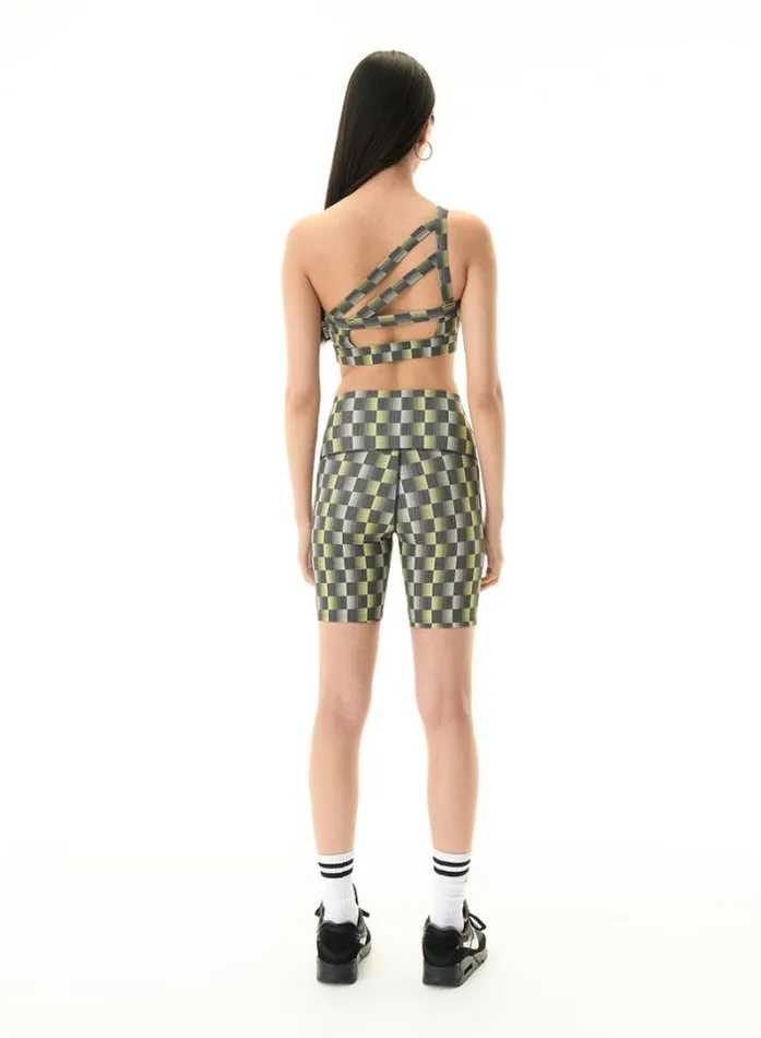 Shop MARK ONE PILATES SHORT IN CHECK PRINT PE Nation Shorts