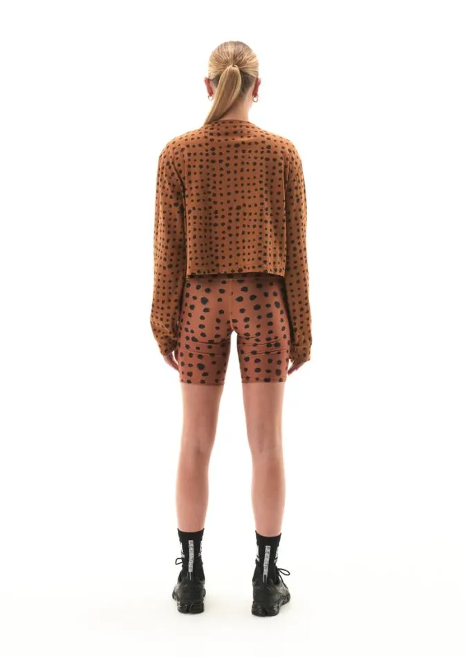 Shop MONTEROSA LS TEE IN ANIMAL SPOT PE Nation Long Sleeve Tops