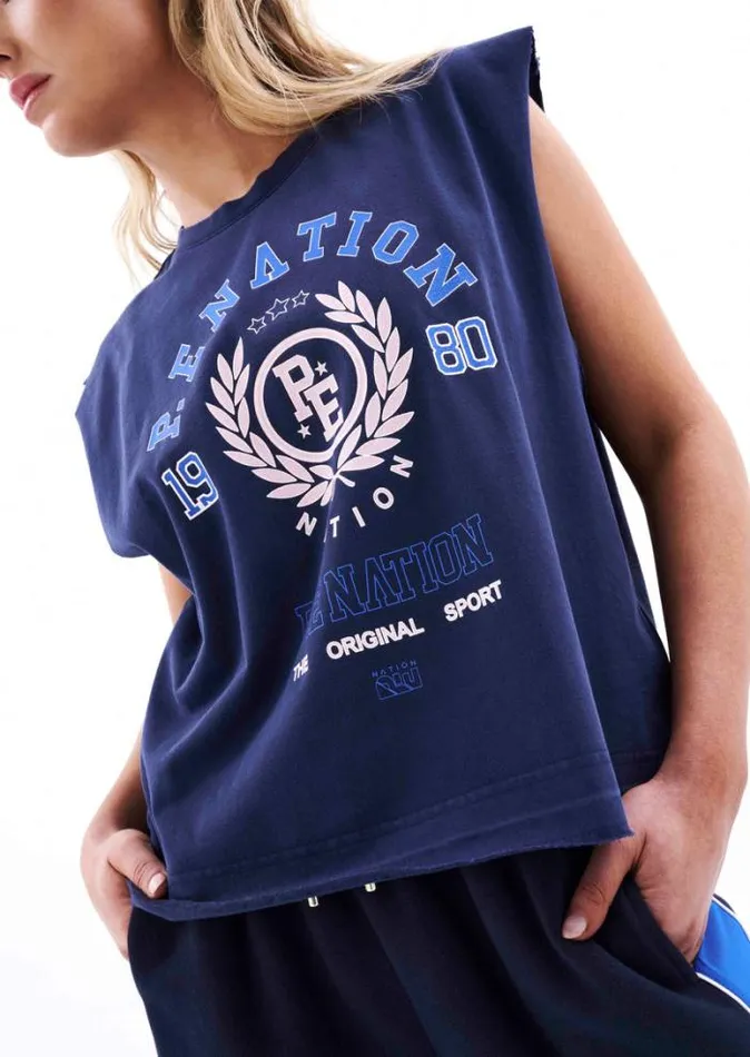 Shop OVERLAND TANK IN PEACOAT PE Nation Tees and Tanks