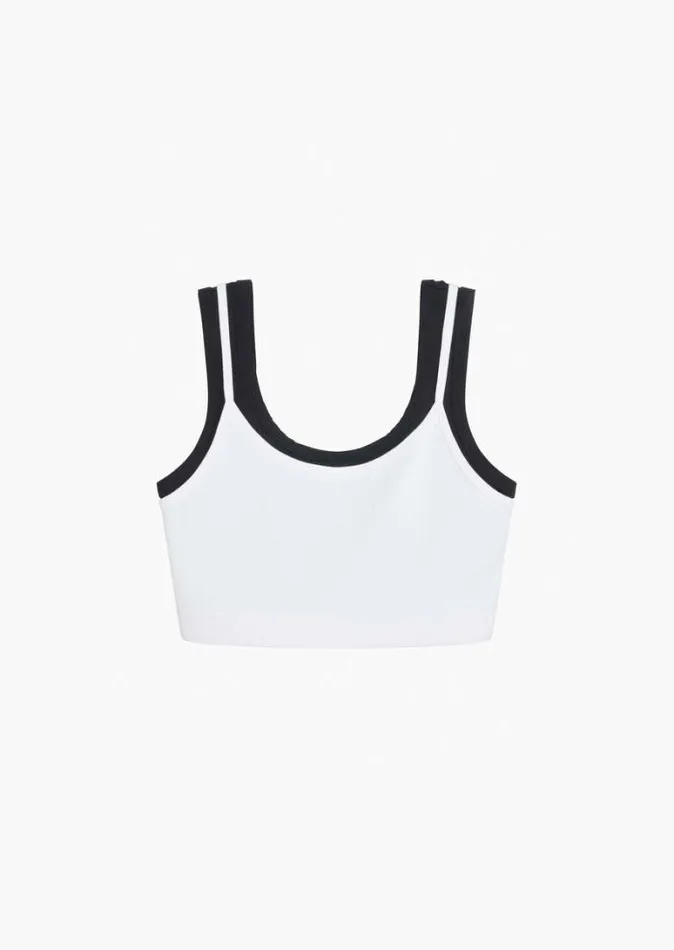 Shop PODIUM TANK IN OPTIC WHITE PE Nation Tees and Tanks