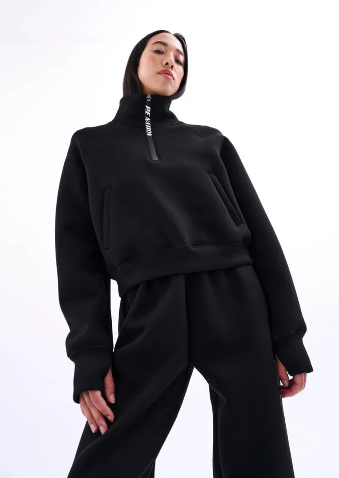 Shop PRESSBACK SWEAT IN BLACK PE Nation Sweats
