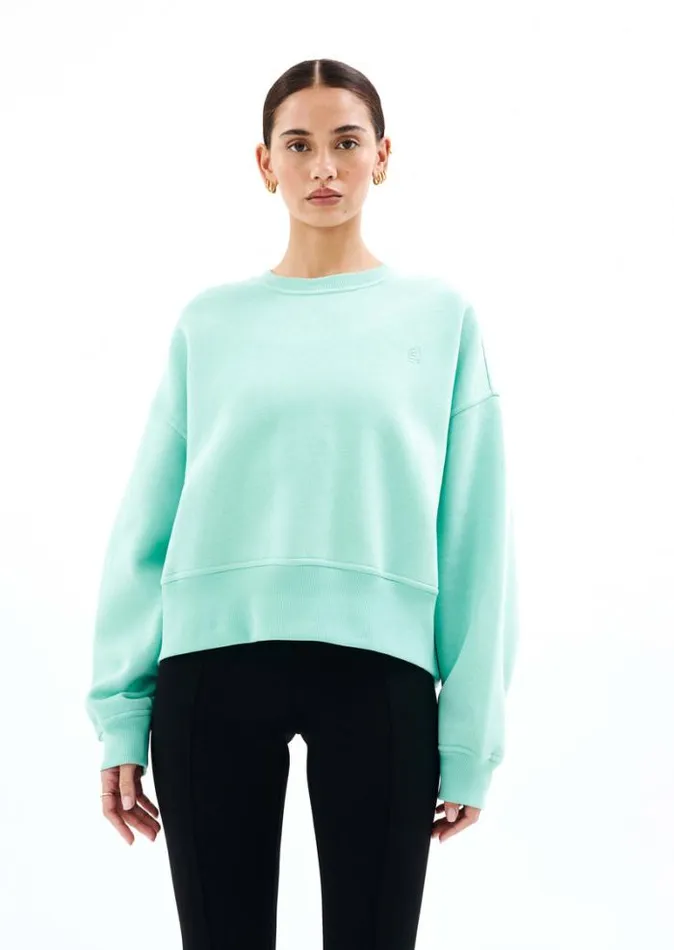 Shop RECALIBRATE SWEAT IN AQUA PE Nation Sweats