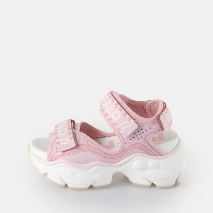 Shop Sandals and Slides BUFFALO Binary 0 Pink