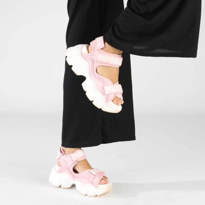 Shop Sandals and Slides BUFFALO Binary 0 Pink