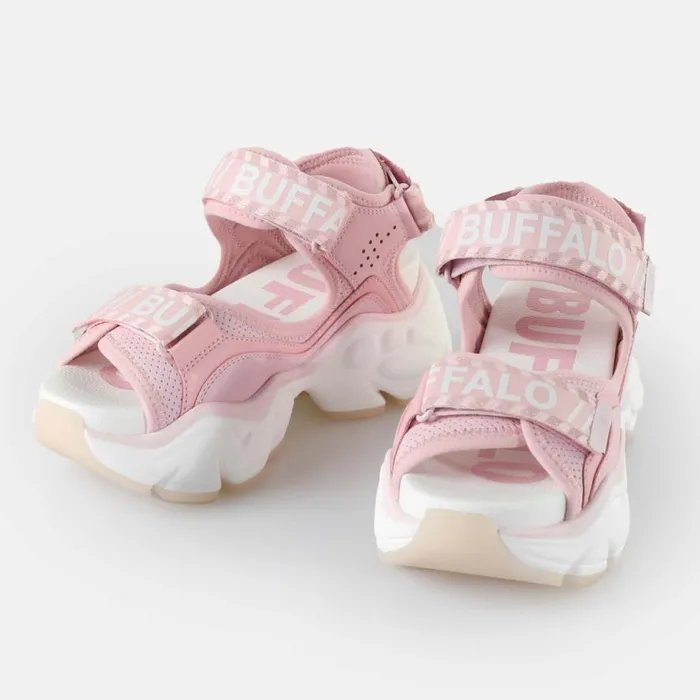 Shop Sandals and Slides BUFFALO Binary 0 Pink