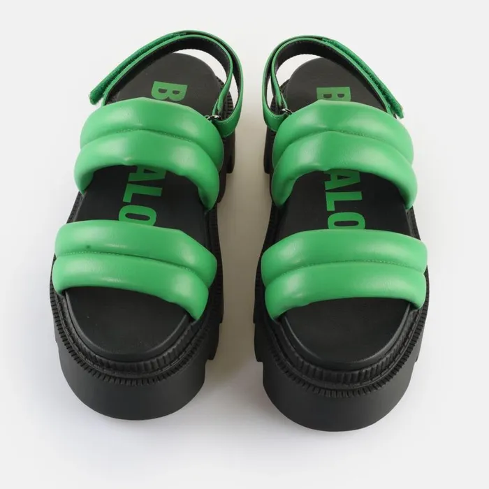 Shop Sandals and Slides BUFFALO Flora Ts Quilt Green