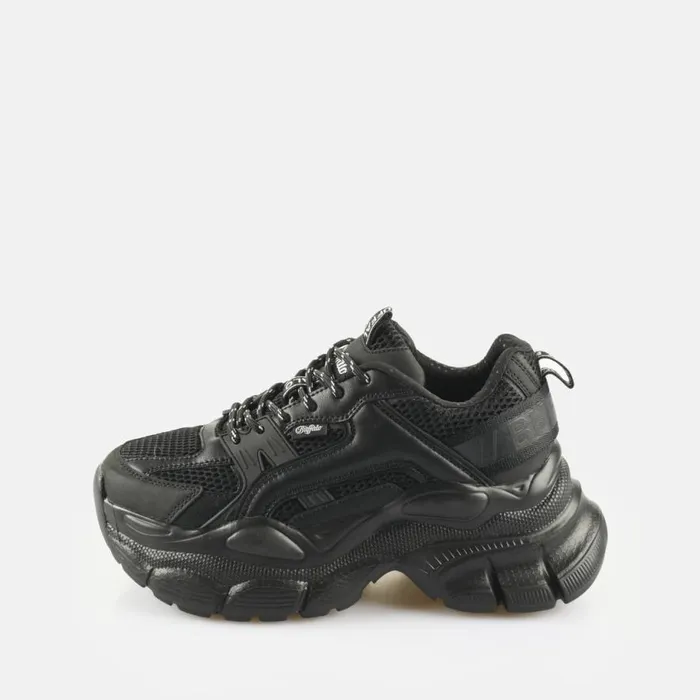 Shop Sneakers BUFFALO BFL PARA 8211 VEGAN NAPPAMESH 8211 BLACKWHITE Blackwhite
