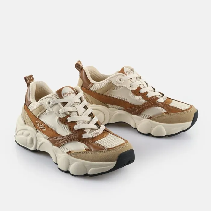 Shop Sneakers BUFFALO Cld Run Rt Creambrown
