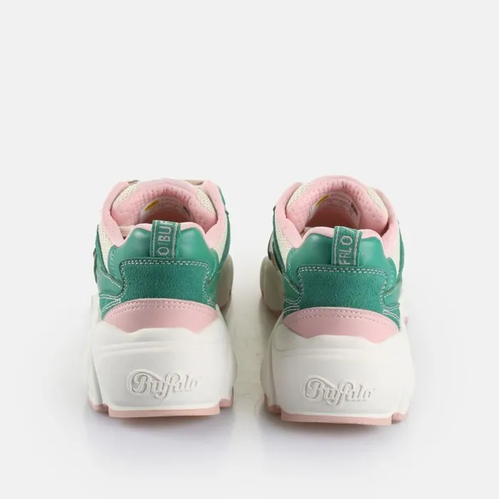 Shop Sneakers BUFFALO Cld Run Rt Greencreampink