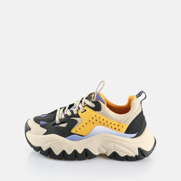 Shop Sneakers BUFFALO Trail One Blackcreamyellowpurple