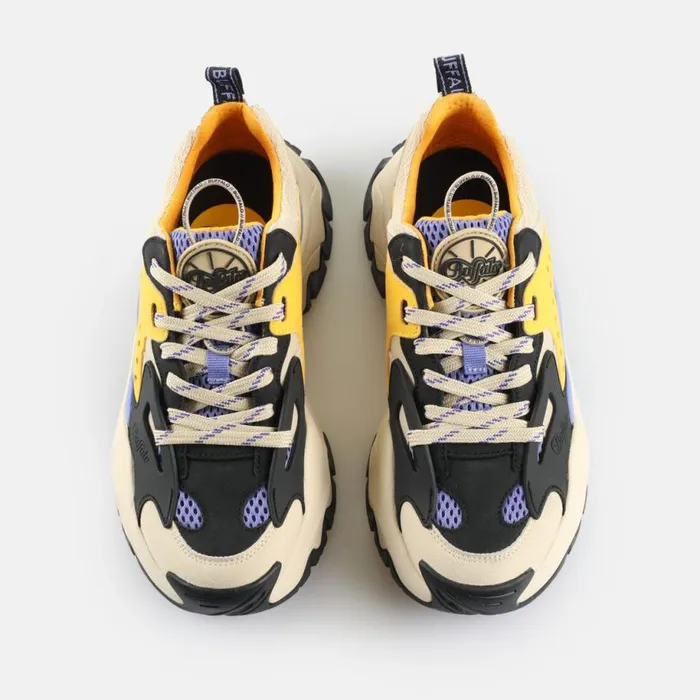 Shop Sneakers BUFFALO Trail One Blackcreamyellowpurple