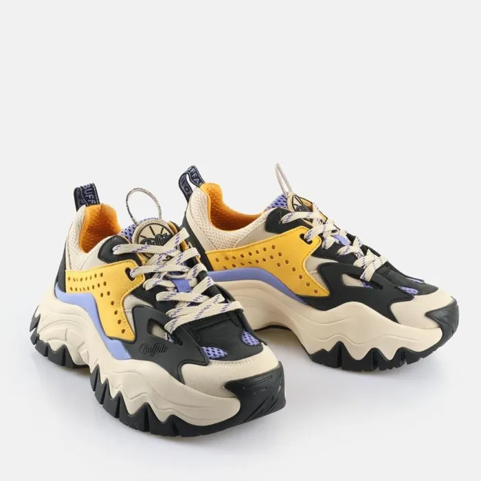 Shop Sneakers BUFFALO Trail One Blackcreamyellowpurple