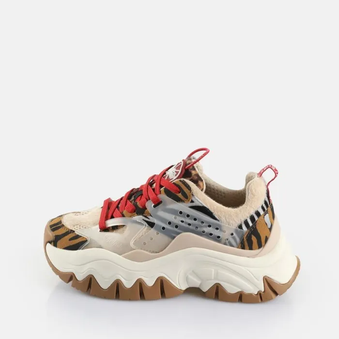Shop Sneakers BUFFALO Trail One Browncreamredanimal