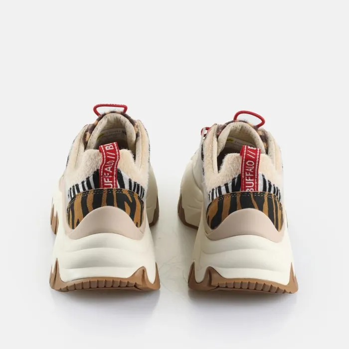 Shop Sneakers BUFFALO Trail One Browncreamredanimal