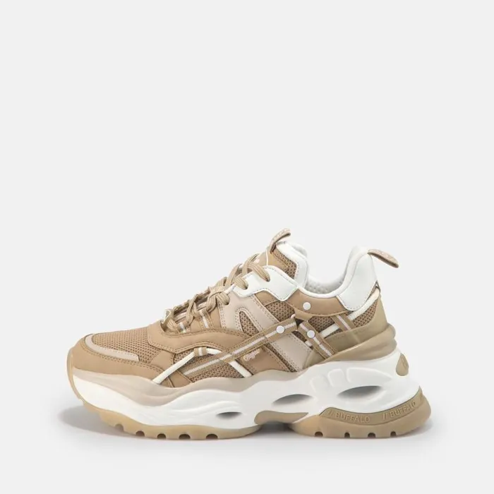 Shop Sneakers BUFFALO Triplet Hollow Low Beige