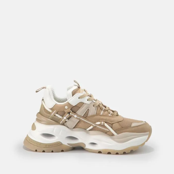 Shop Sneakers BUFFALO Triplet Hollow Low Beige