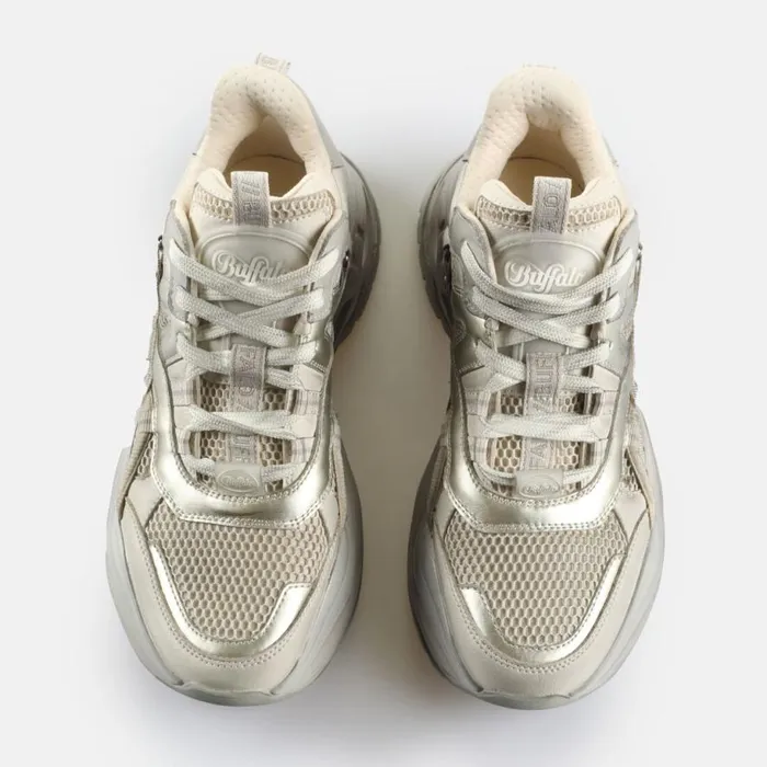 Shop Sneakers BUFFALO Triplet Hollow Vntg Beigegold