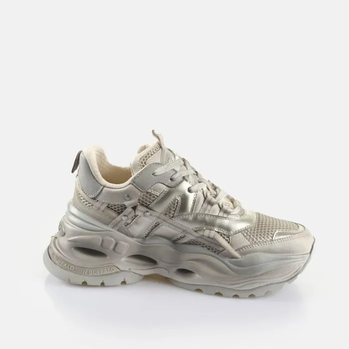Shop Sneakers BUFFALO Triplet Hollow Vntg Beigegold