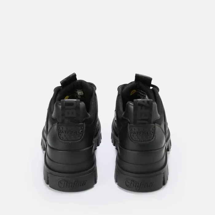 Shop Vegan Shoes BUFFALO Aspha HYB Men Lace Up Vegan Black Black