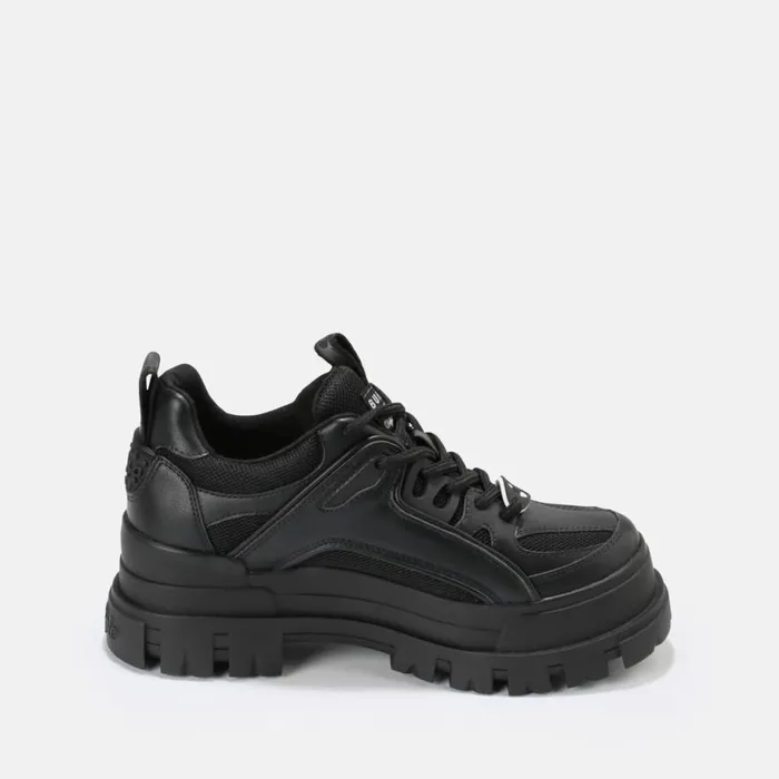 Shop Vegan Shoes BUFFALO Aspha HYB Men Lace Up Vegan Black Black