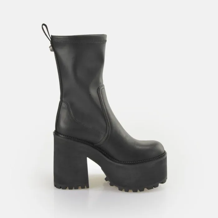 Shop Vegan Shoes BUFFALO Killah Sock Boot Black